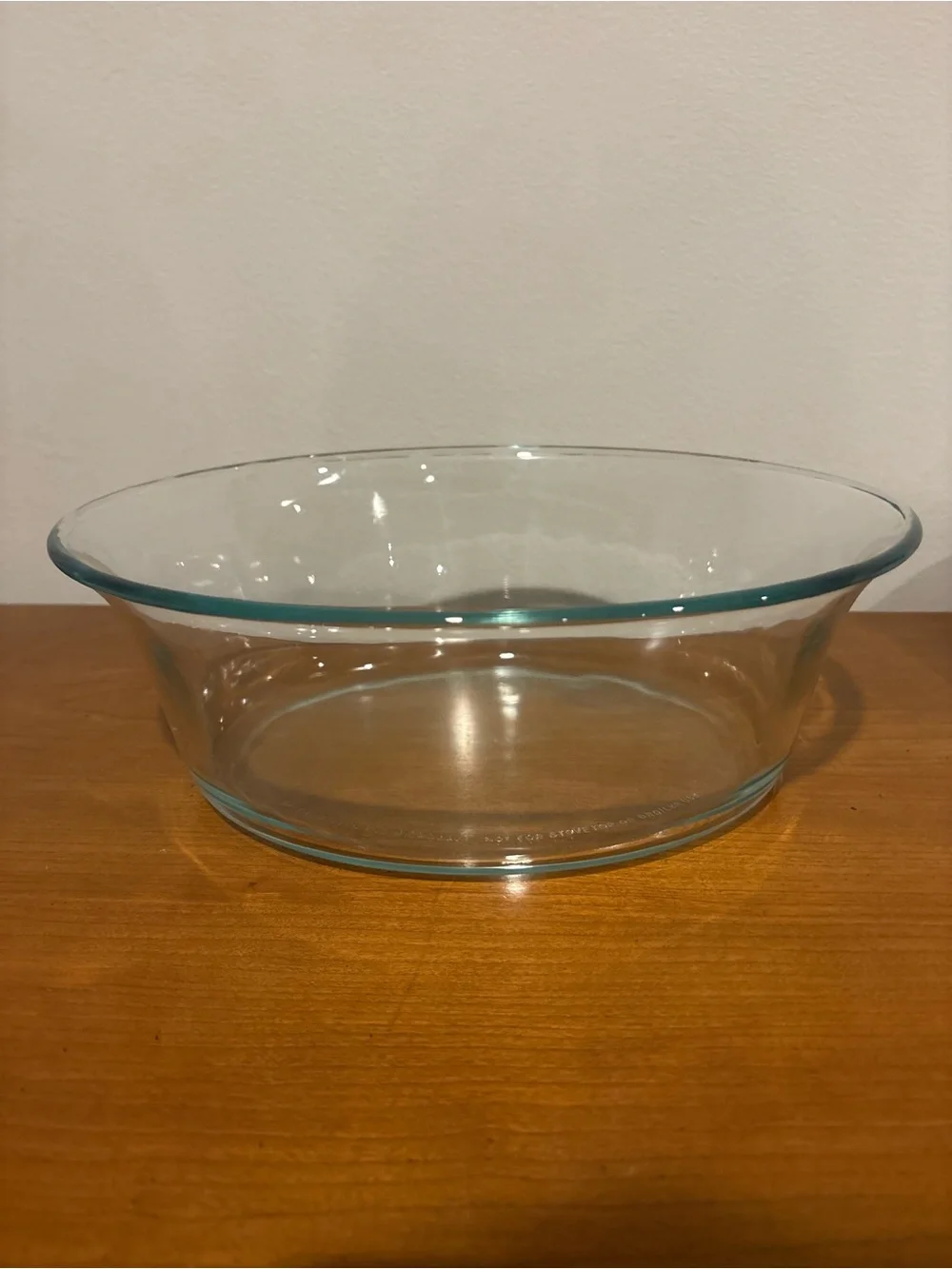 Vintage Pyrex Clear Glass Oval Casserole Roaster Dish #8501